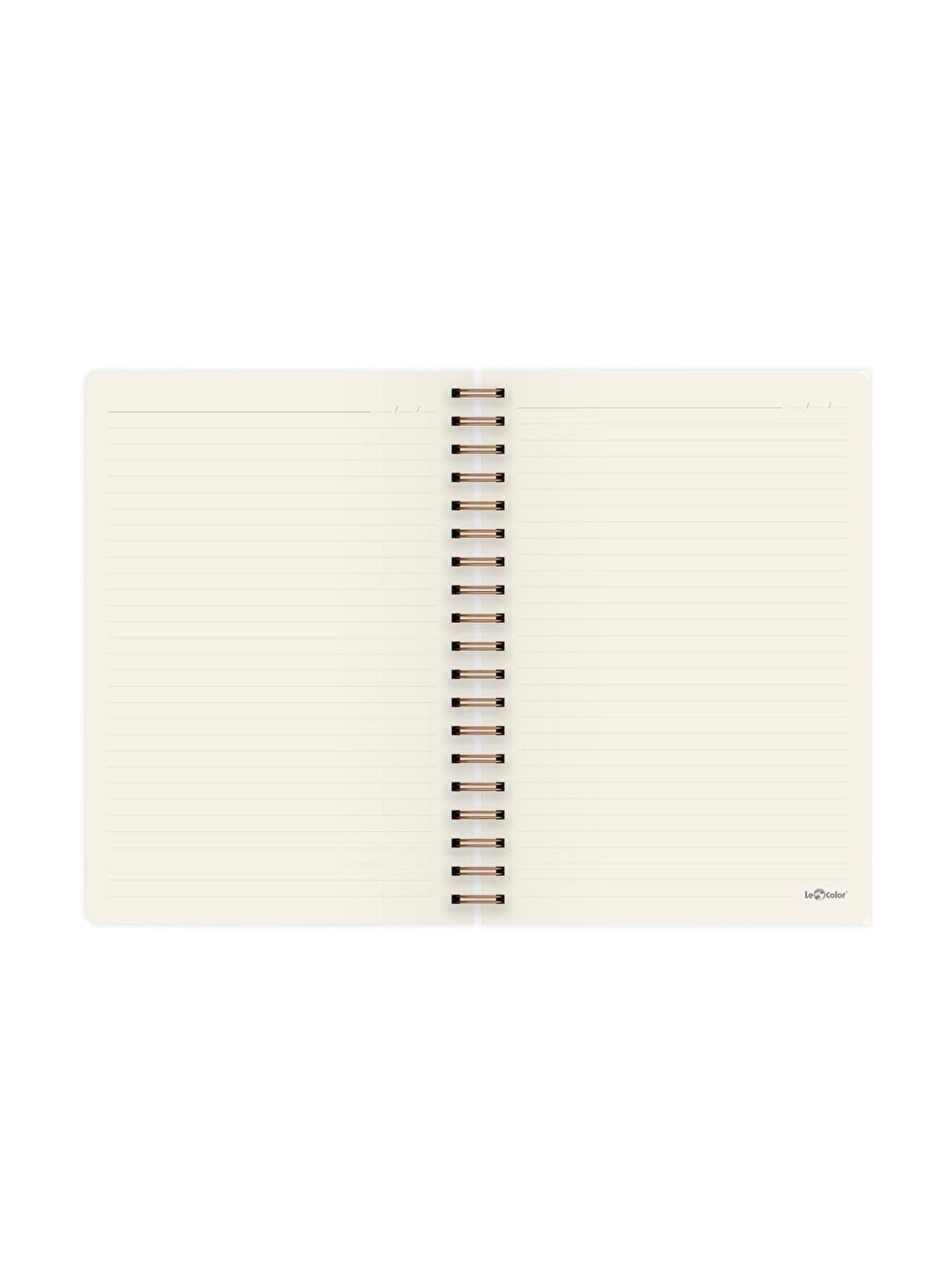 LE COLOR Karışık Marble Spiralli Defter Çizgili Rise 17x24 cm - 2