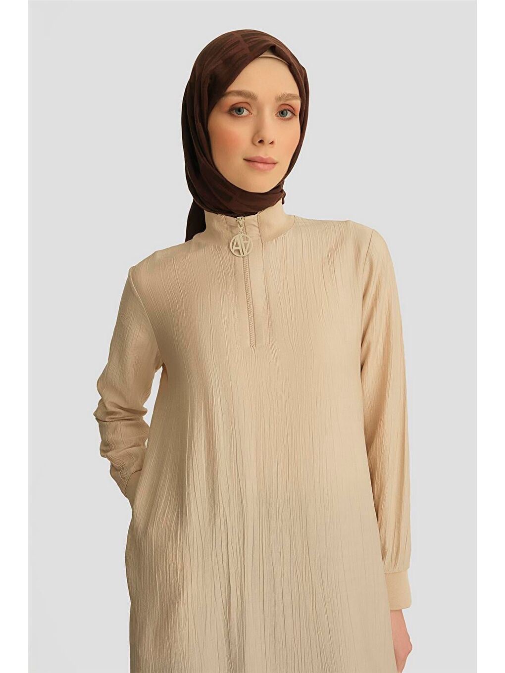 Bej Tunik 25Yh412 Taş-3