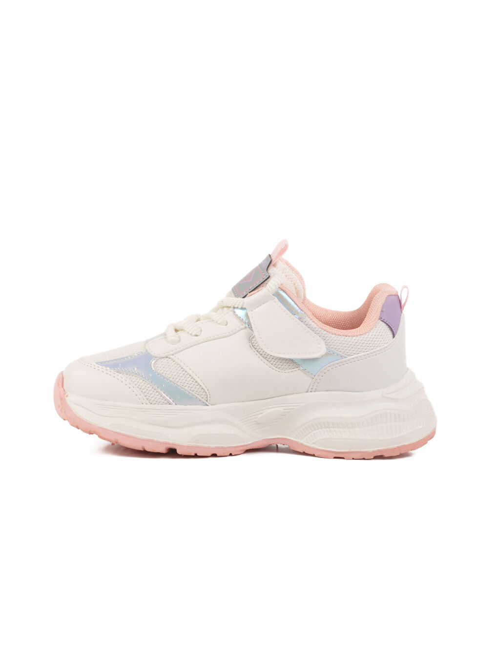 Gri Gümüş Fileli Hafif Hava Alabilen Kız Çocuk Spor Ayakkabı Birian F-1