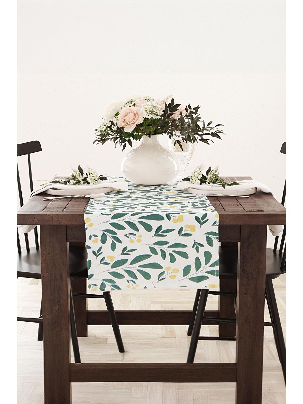 Sarı Dal Desenli Runner-1