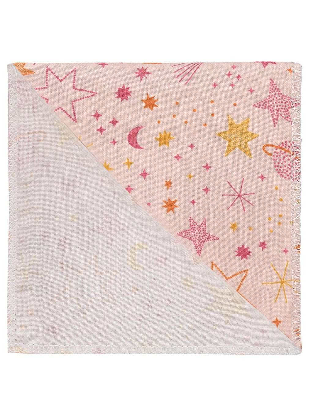 Pembe Baby Ay Yıldız Empirme 75x75 Cm Battaniye - Pudra