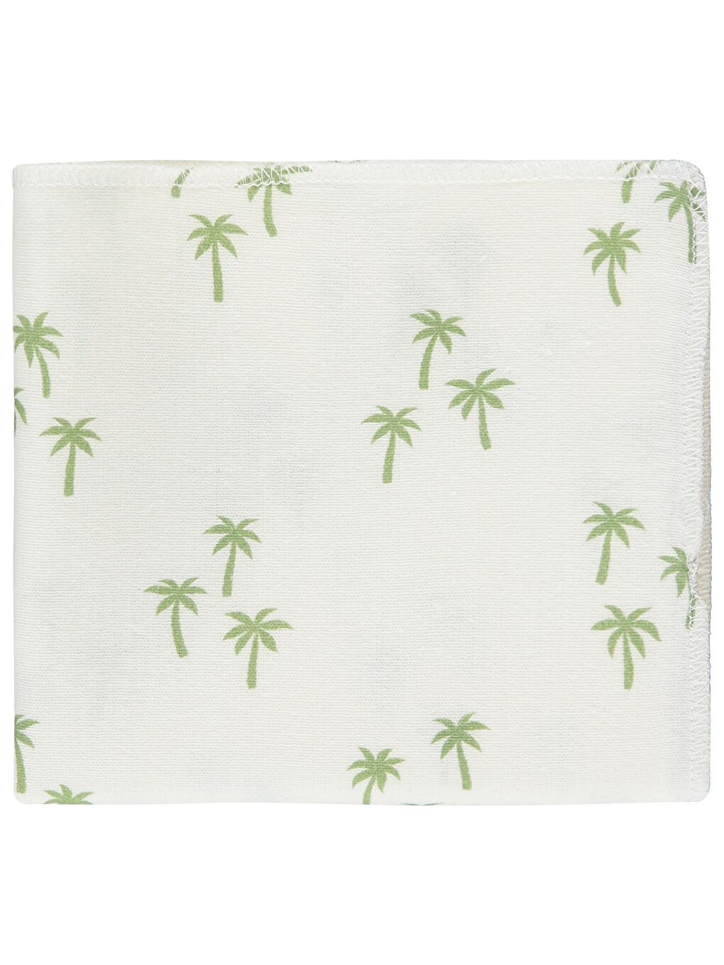 Baby Palmiye Baskılı Müslin 75*75 Battaniye - Ekru