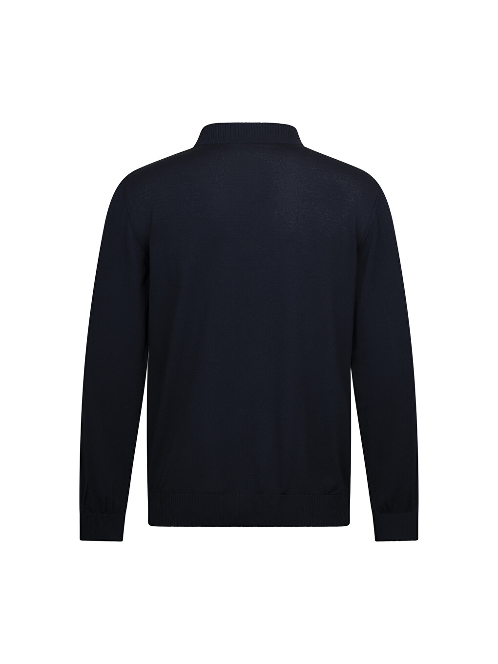 Lacivert Regular Fit Fermuarlı Yarım Balıkçı Yaka Kazak-1