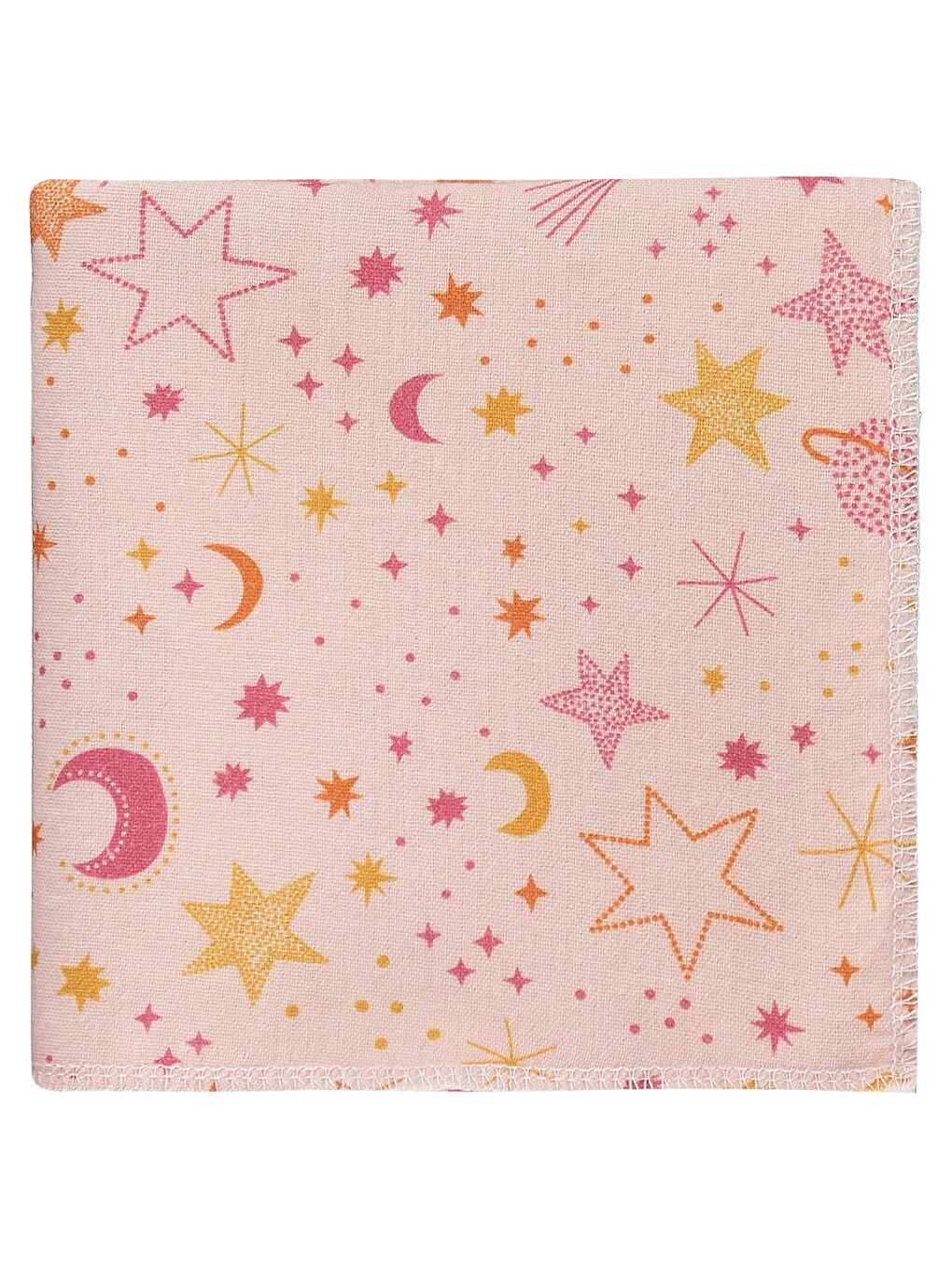Pembe Baby Ay Yıldız Empirme 75x75 Cm Battaniye - Pudra-1