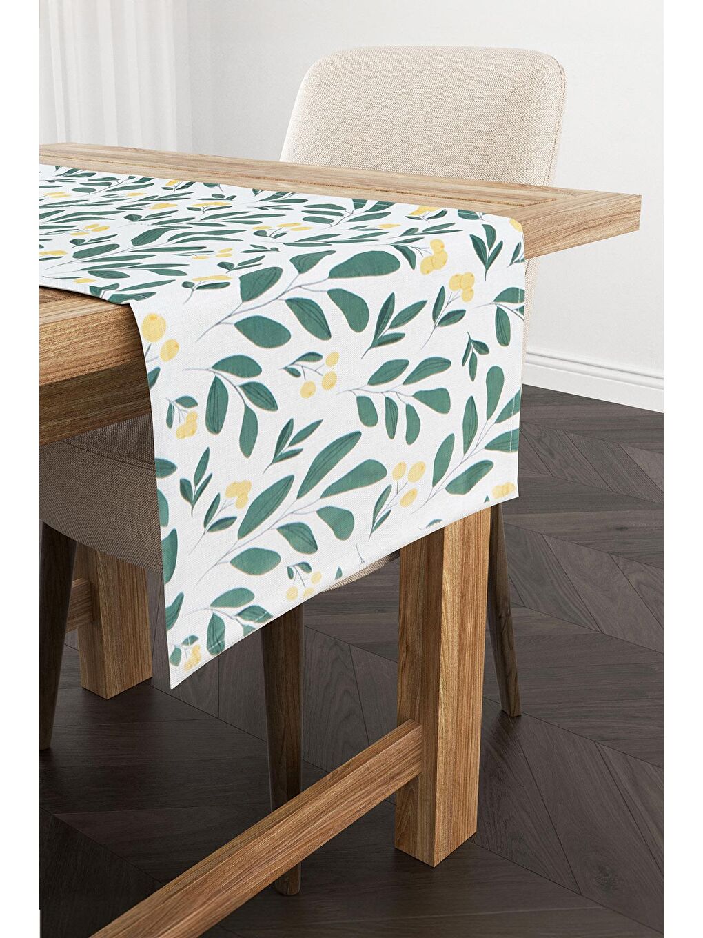 Sarı Dal Desenli Runner-2