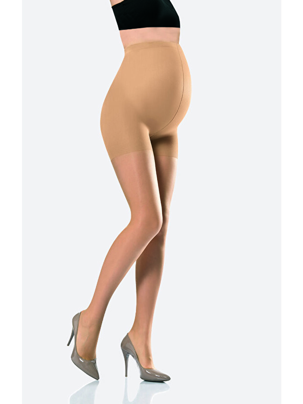 Bej Ten Rengi Hamile Külotlu Çorap