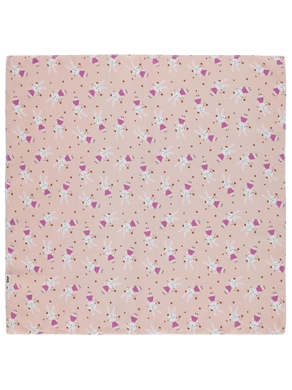 Pembe Baby Sihirli Tavşan Empirme 75x75 Cm Battaniye - Pudra-1