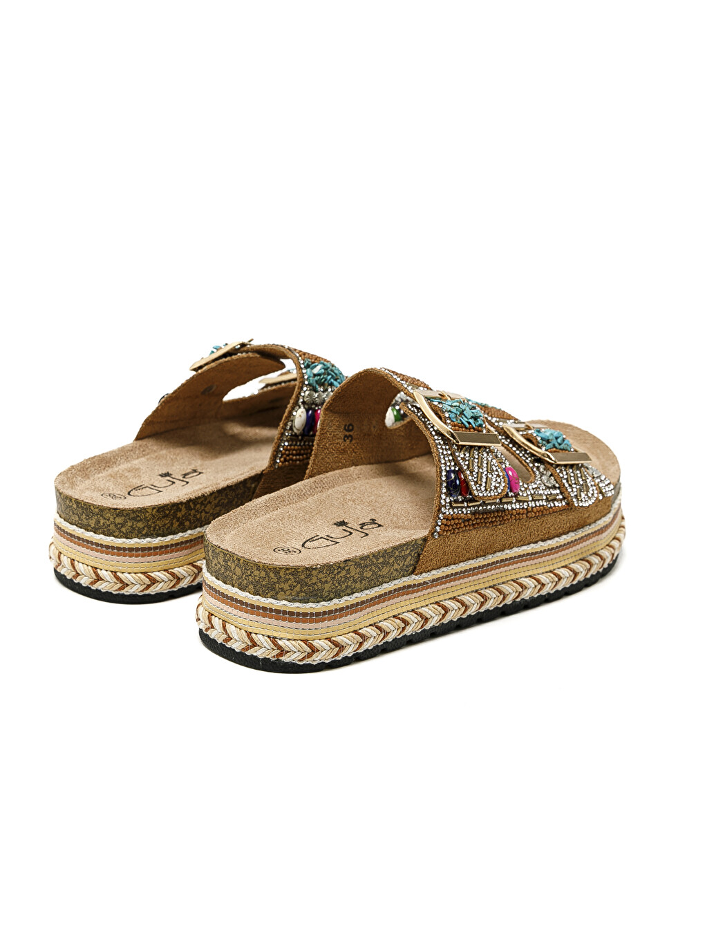 Kahverengi Kadın Terlik 25Y103 CL Camel-4