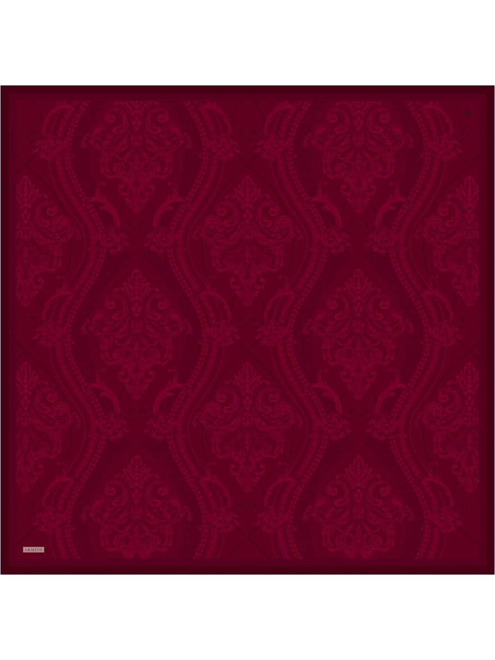 Bordo Saf İpek Twill Eşarp 9537D 50-3