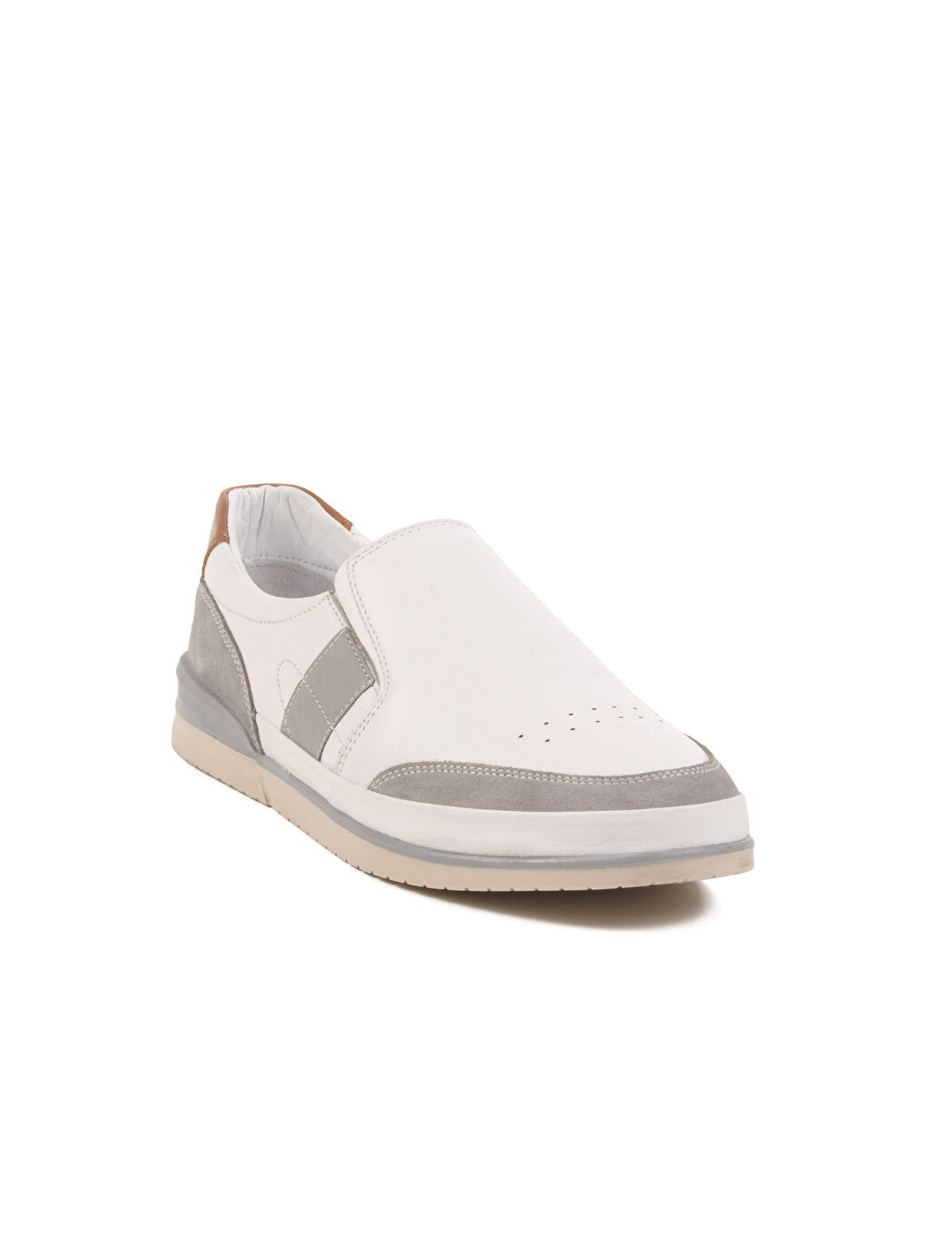 Beyaz Hakiki Deri Erkek Casual Ayakkabı 5Y2064-R176 M-2