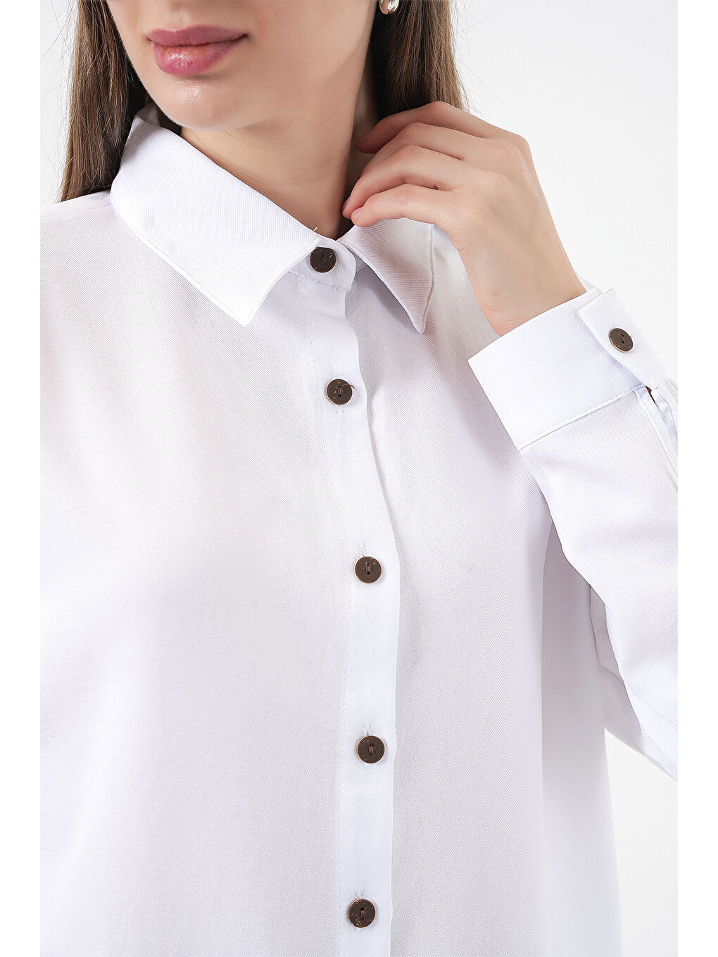 6622 Keten İkili Takım - Beyaz-5