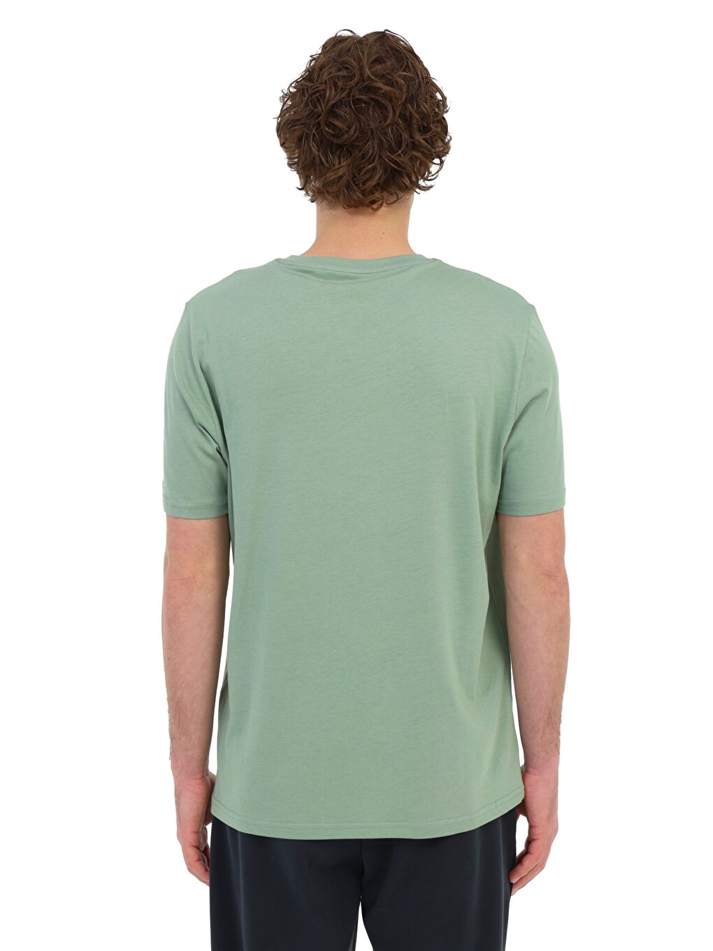 Yeşil Erkek Kısa Kol T-Shirt-1