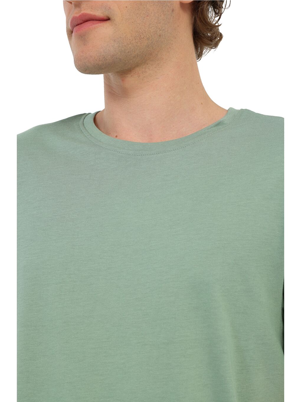 Yeşil Erkek Kısa Kol T-Shirt-3