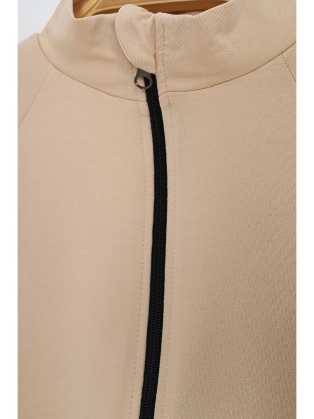 Bej Erkek Çocuk Kolu Arma Detaylı Tulum-1