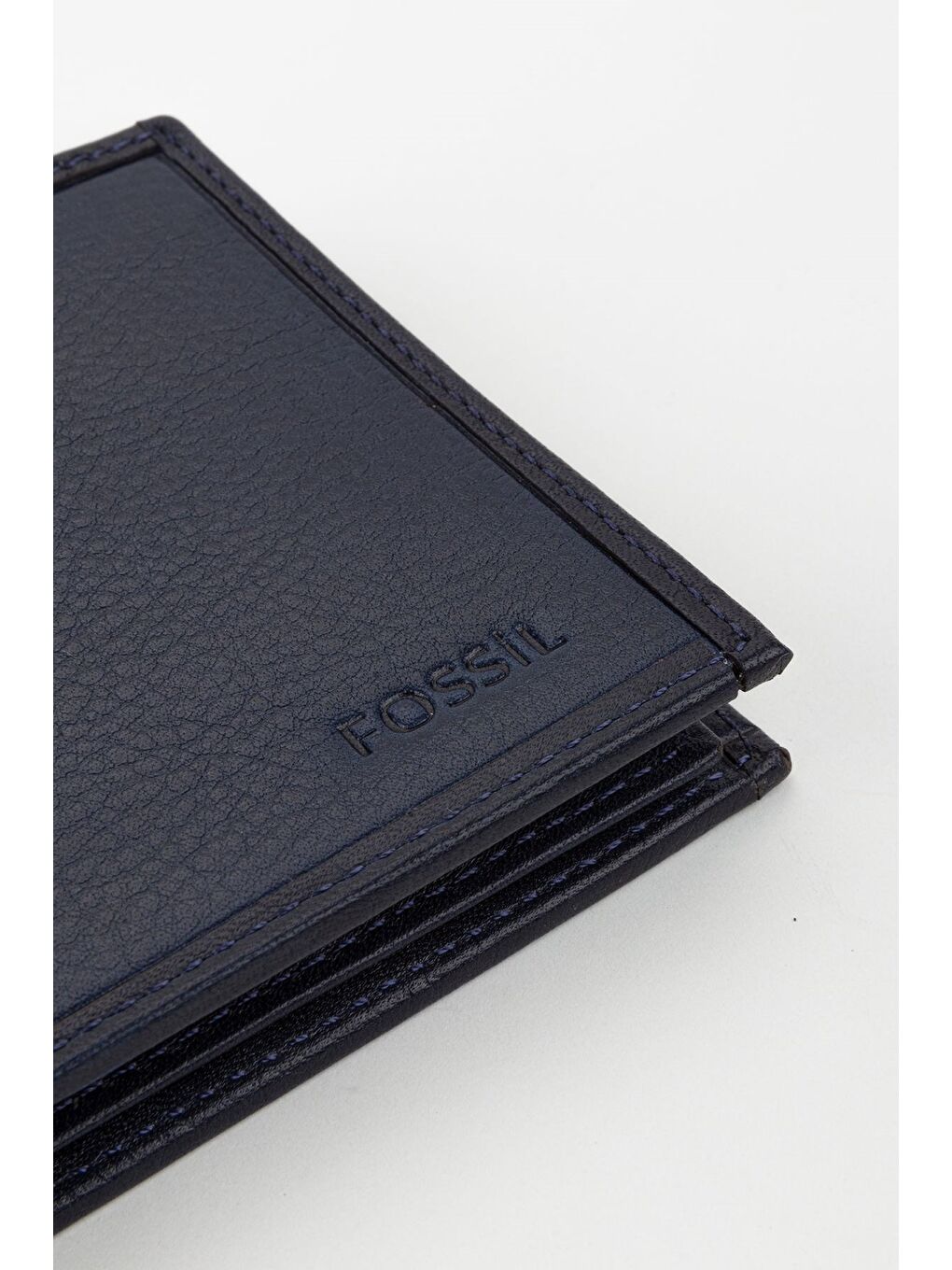 Lacivert Kutulu Hakiki Deri Taba  Yatay Erkek El Portföyü Cüzdan-4