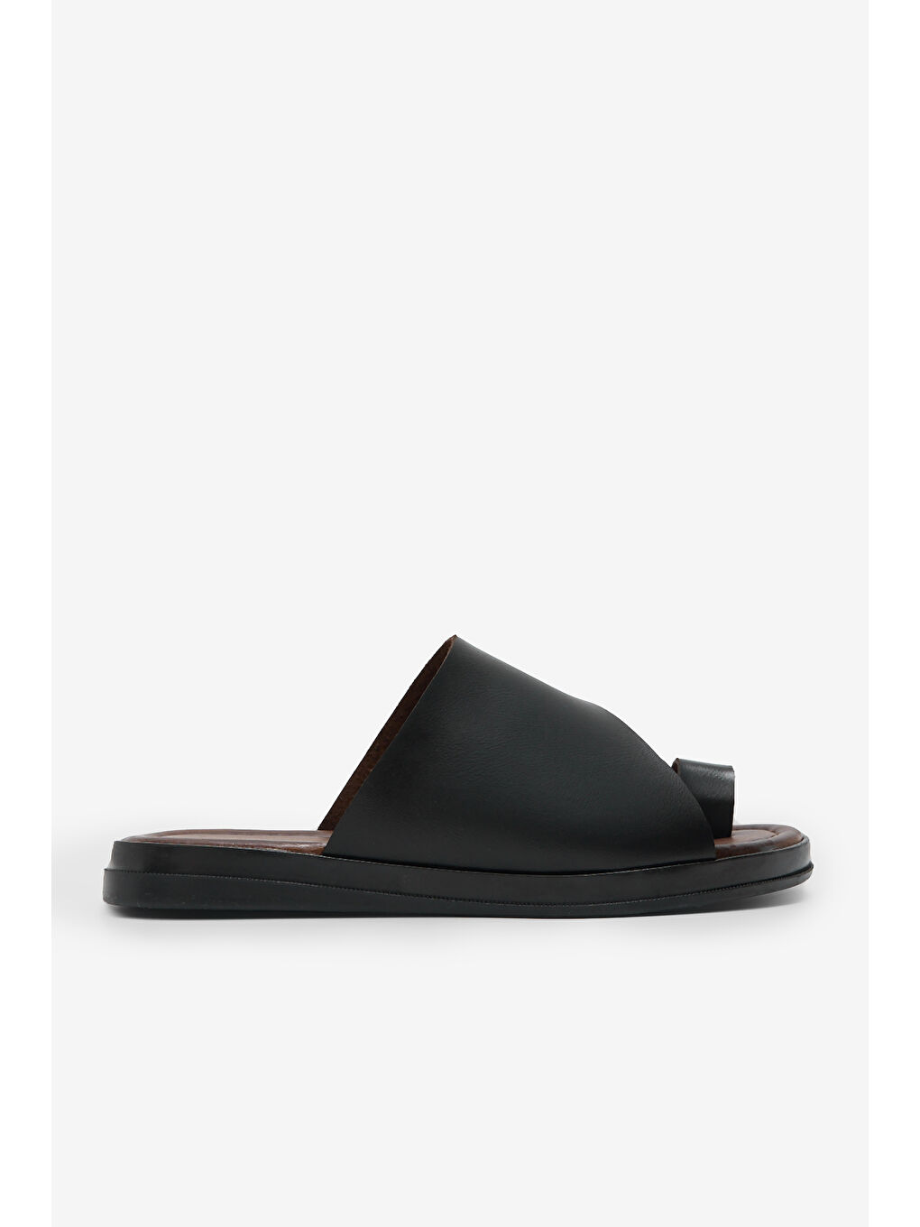 Kadın Siyah Termo Taban Rahat Kalıp Günlük Terlik-3