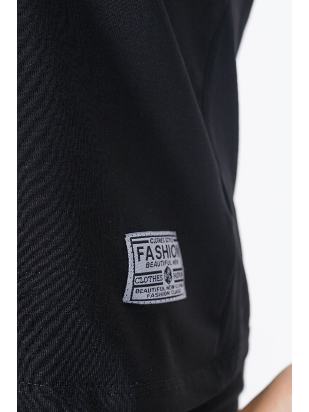 Siyah Kız Çocuk Okul Tişört-4