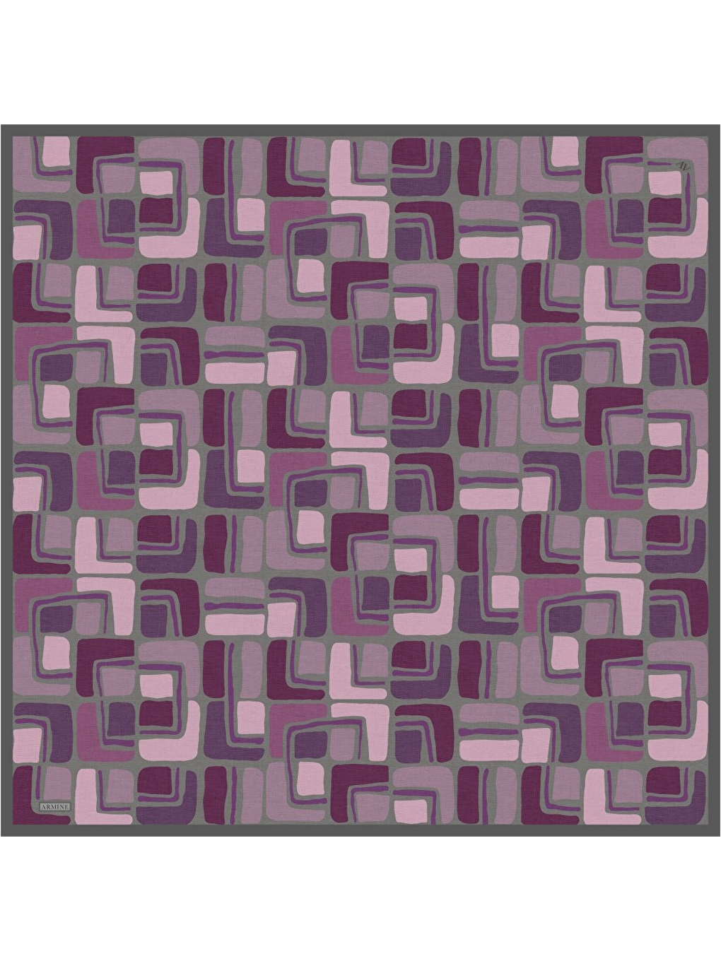 Mürdüm Saf İpek Twill Eşarp 9504d 09-4