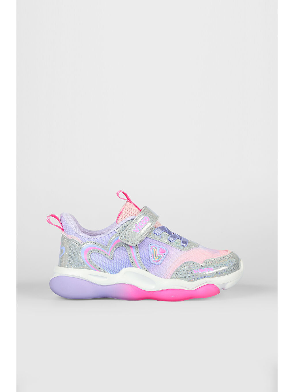 Heart Işıklı Kız Okul Öncesi Lila Spor Ayakkabı