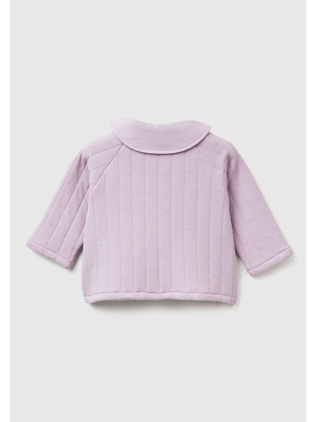 Bebek Lila Logo Etiketli Önü Düğmeli Hafif Dolgulu Kloş Sweatshirt Hırka-1