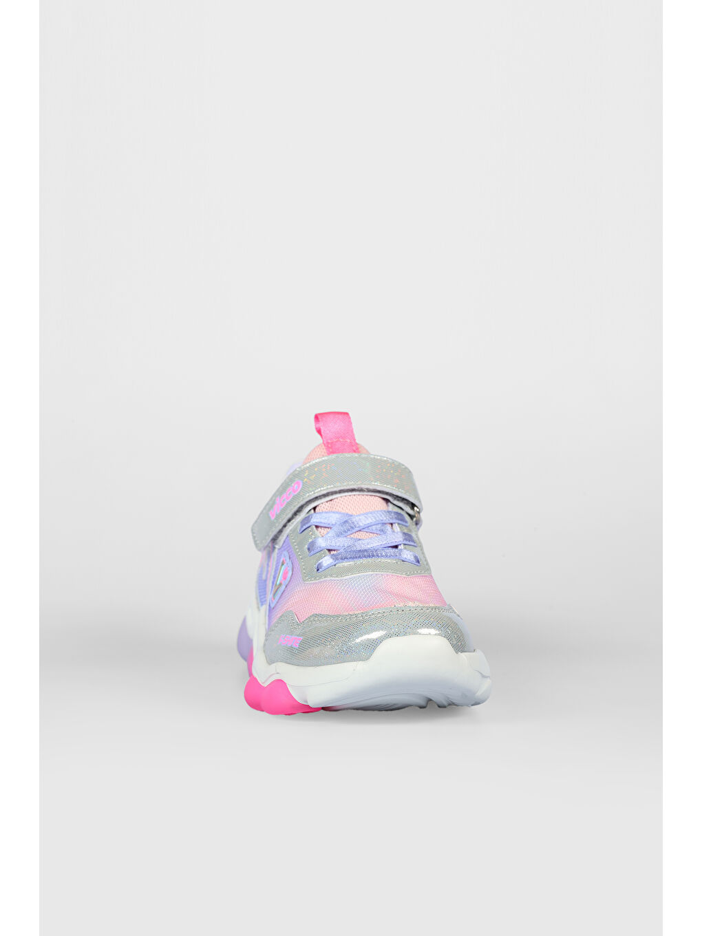 Heart Işıklı Kız Okul Öncesi Lila Spor Ayakkabı-5