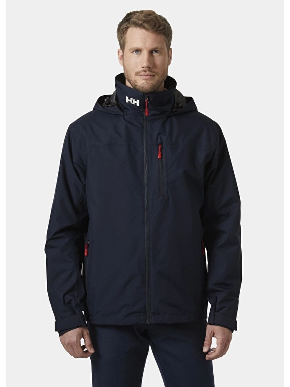 Helly Hansen Lacivert Crew Hooded Midlayer 2 Jacket Erkek Mont HHA.34442.HHA.597