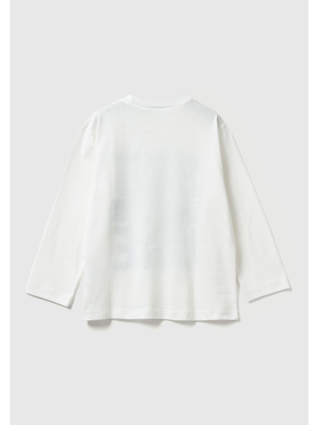 Erkek Çocuk Ekru Baskılı Relaxed Fit Jarse Uzun Kollu T-shirt-1