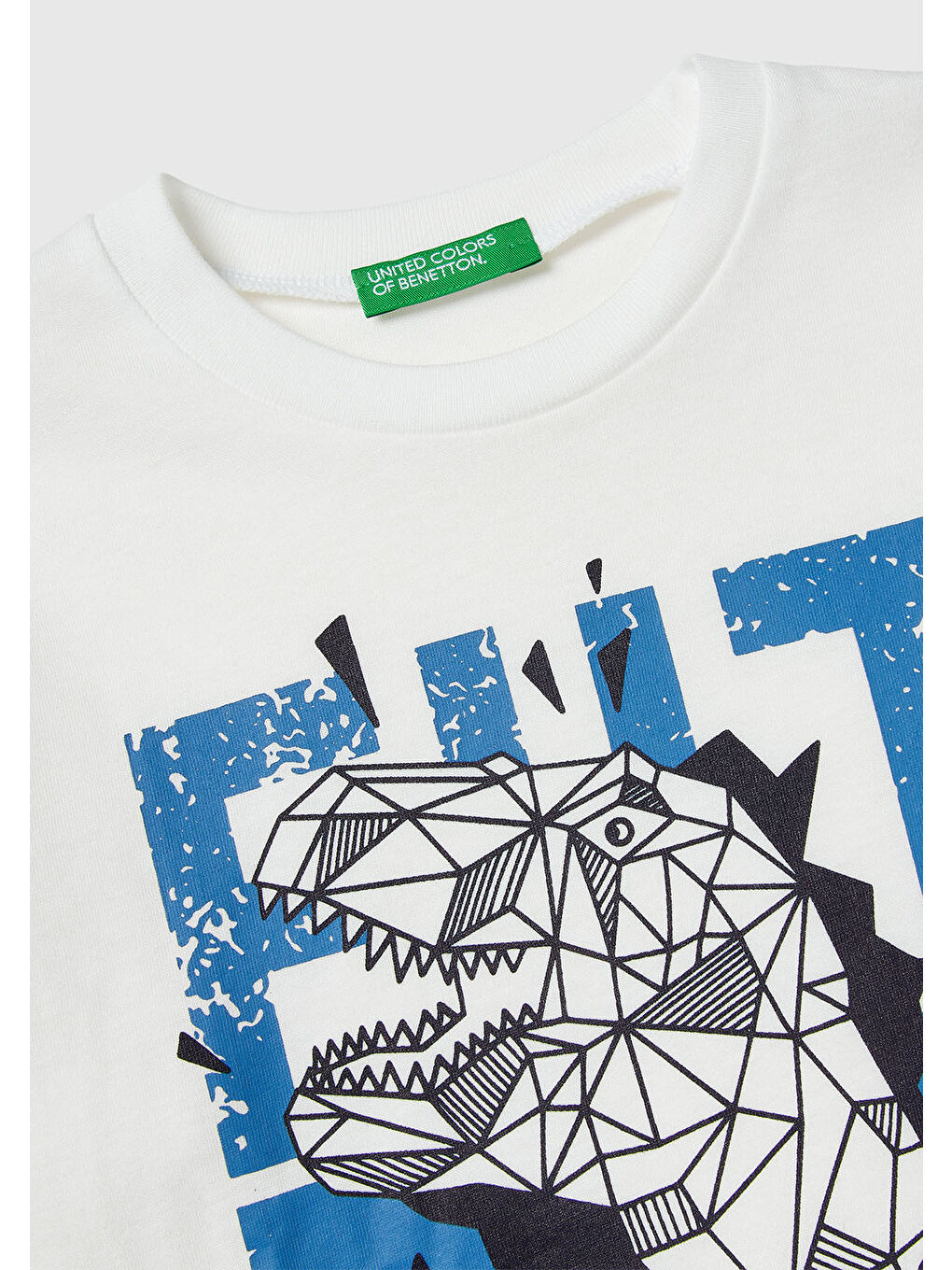 Erkek Çocuk Ekru Baskılı Relaxed Fit Jarse Uzun Kollu T-shirt-2