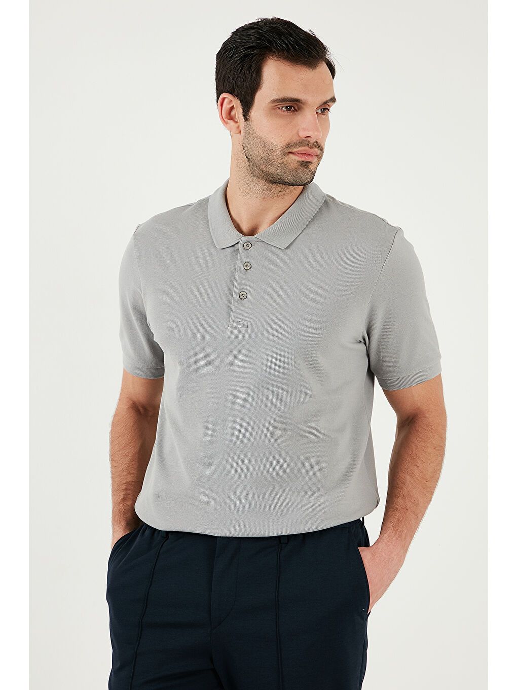 Mavi Pamuklu Regular Fit Düğmeli Polo Yaka 4'lü Paket %100 Pamuk Tişört 5902127S4-2