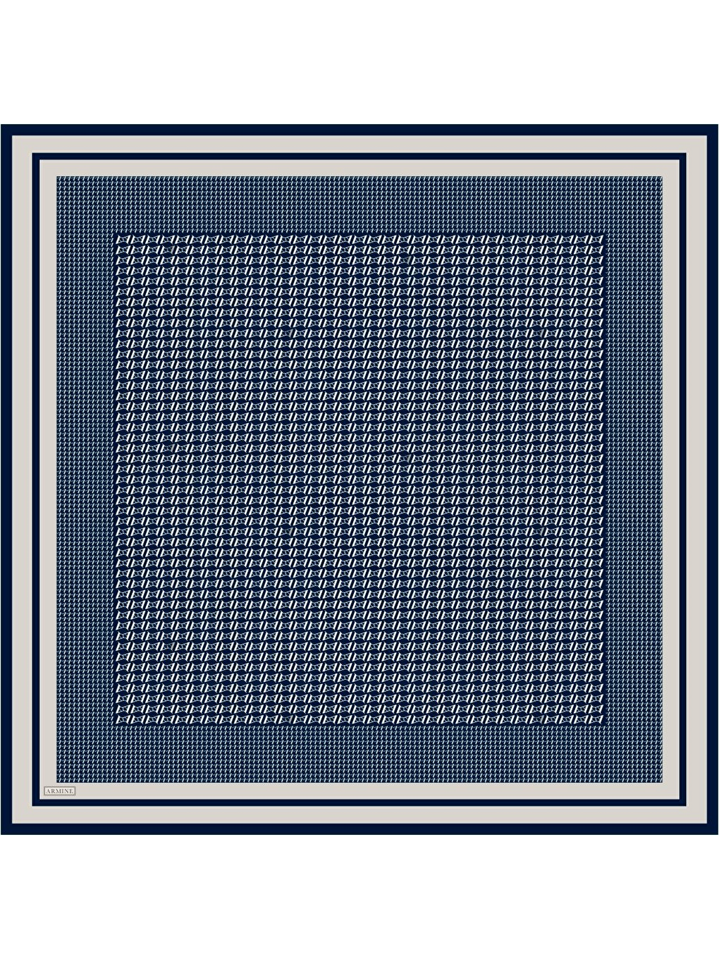 İndigo Saf İpek Sura Eşarp 9502D 09-3