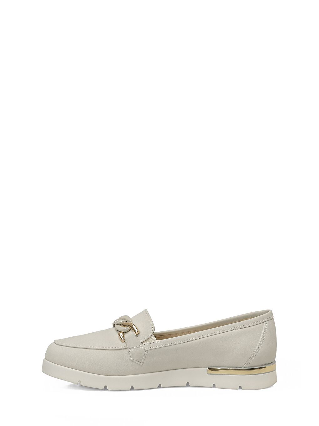 166007.NZ6FX Bej Kadın Loafer-2