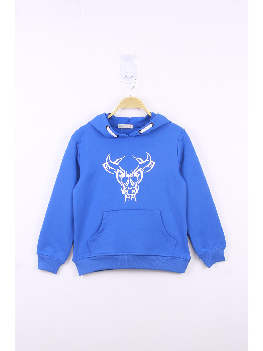 Mavi Erkek Çocuk Boğa Baskılı Sweatshirt