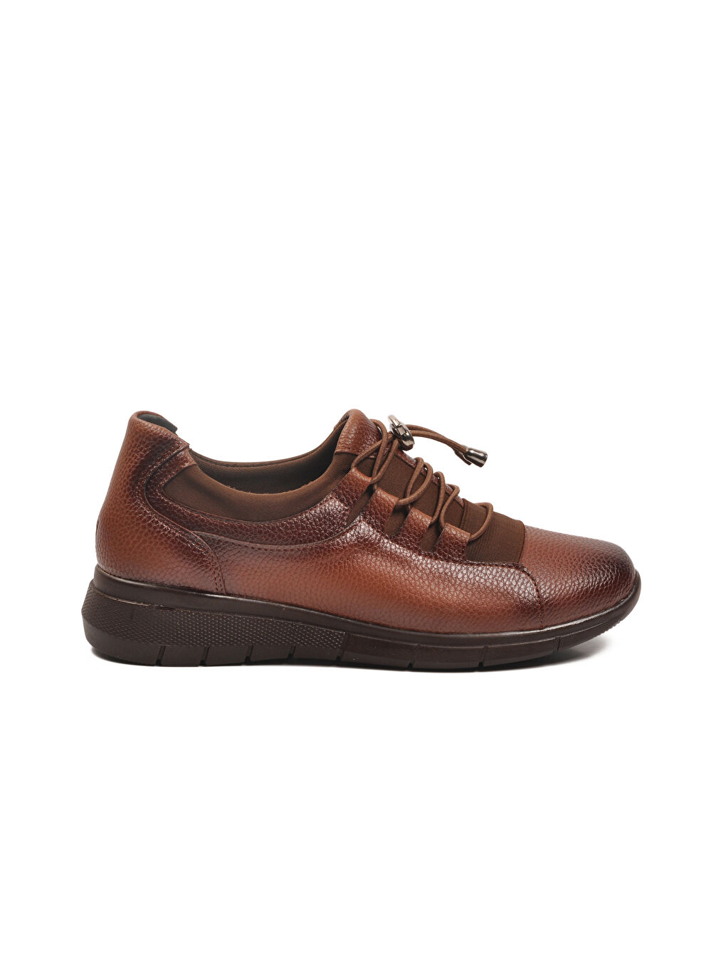 Kahverengi Taba Lastik Bağcıklı Hafif Esnek Kadın Casual Ayakkabı 293120 Z-1