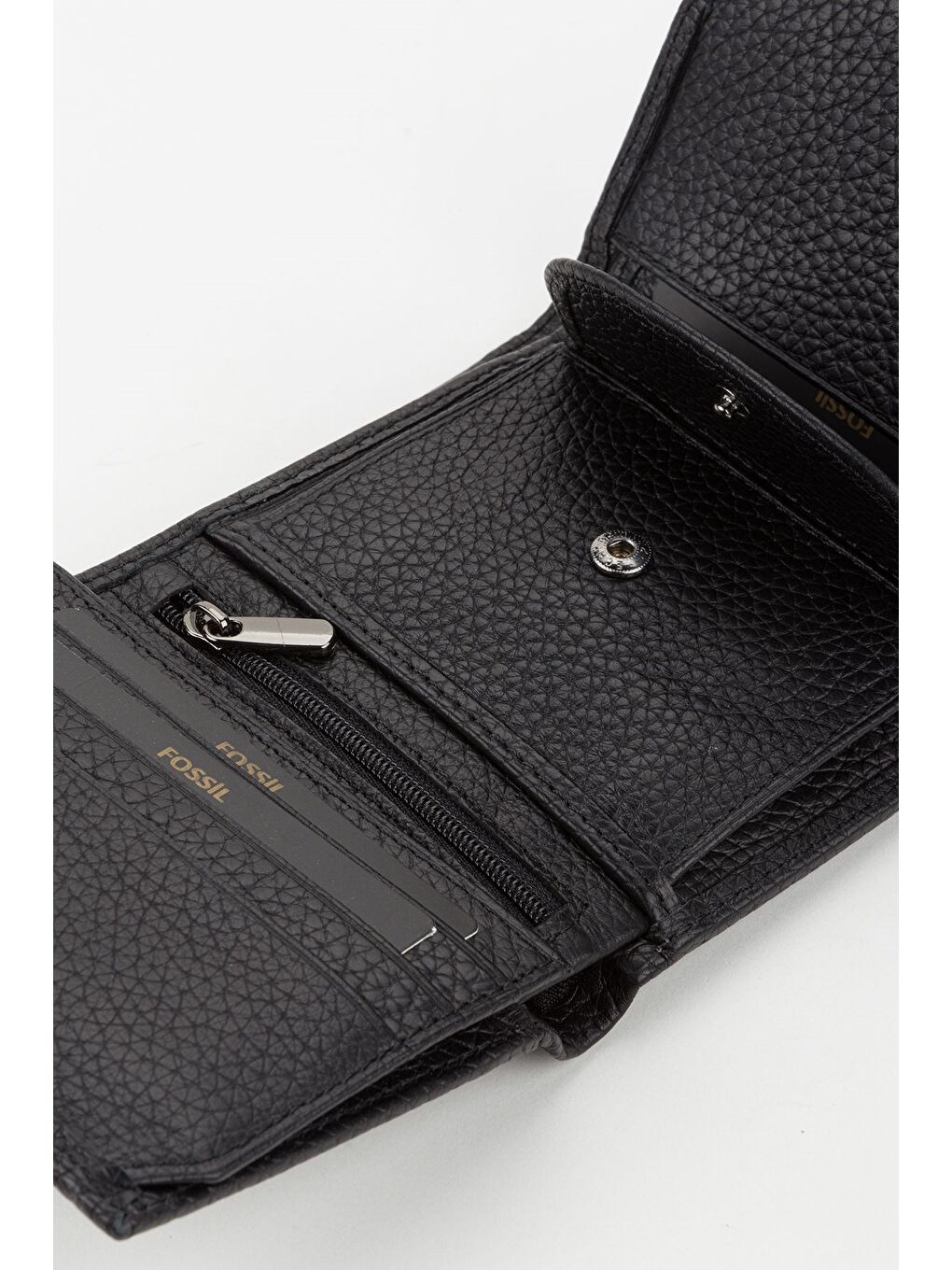 Siyah Kutulu Hakiki Deri Gök Mavi Küçük Boy Çok Gözlü Kadın El Portföyü Kartlık Cüzdan-4