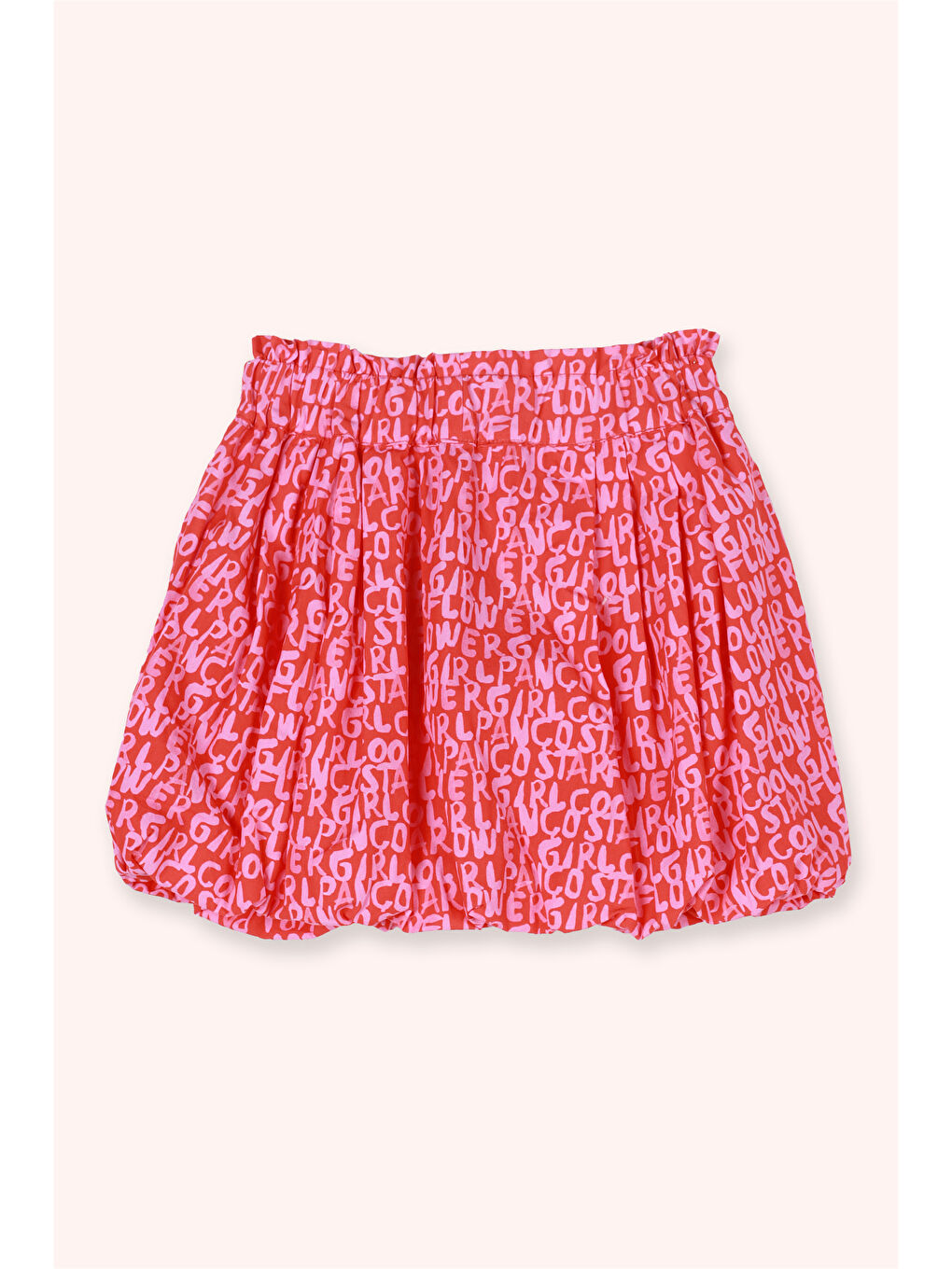 Kırmızı Kız Çocuk Desenli Balon Etek Nar-2