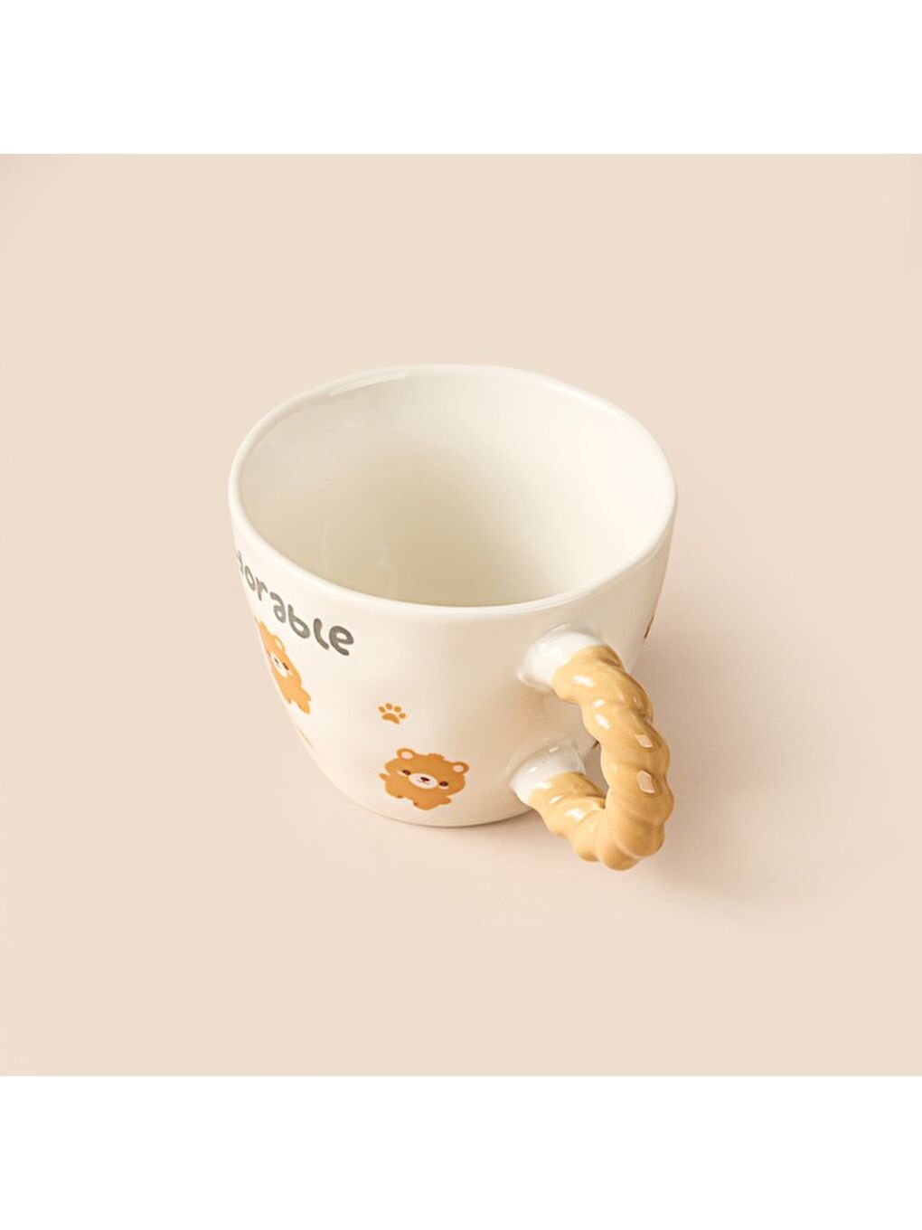 Kitchen Ayıcıklı Seramik Kupa - Beyaz - 300 ml-2