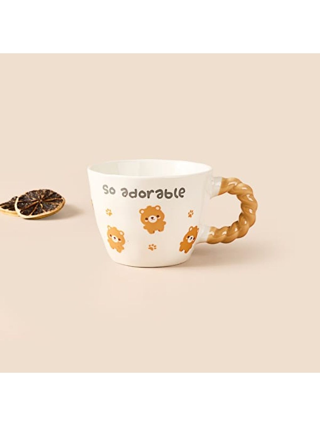 Kitchen Ayıcıklı Seramik Kupa - Beyaz - 300 ml-3