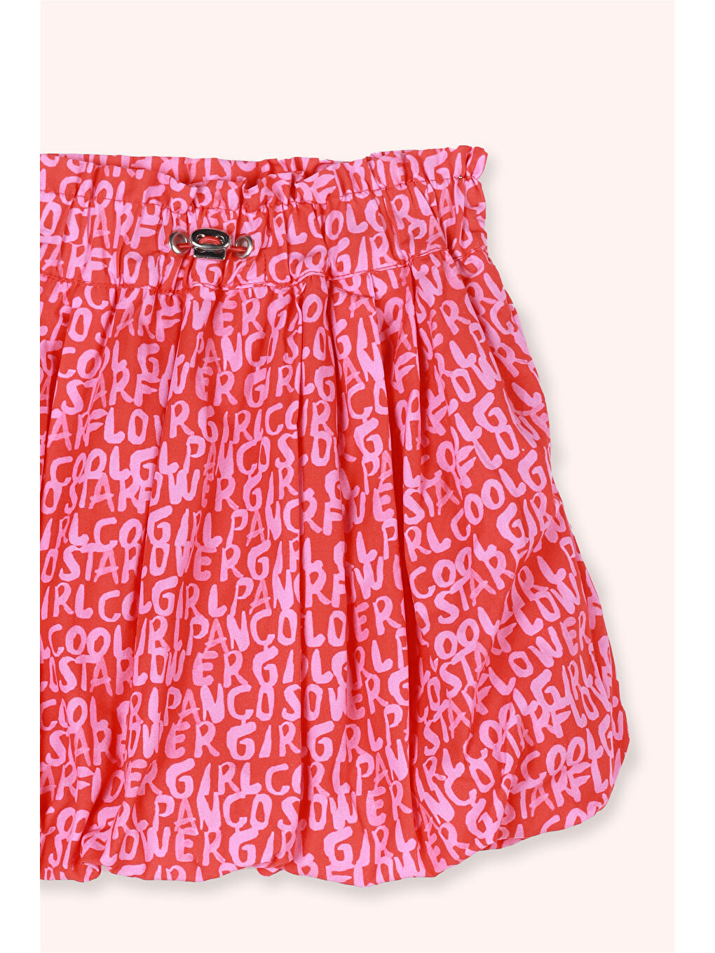 Kırmızı Kız Çocuk Desenli Balon Etek Nar-3