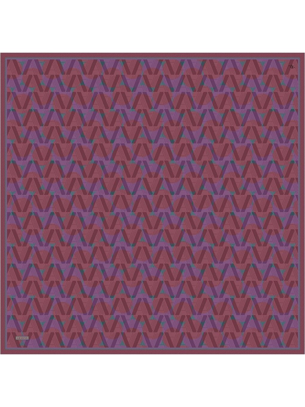 Mürdüm Saf İpek Twill Eşarp 9541D 86-4