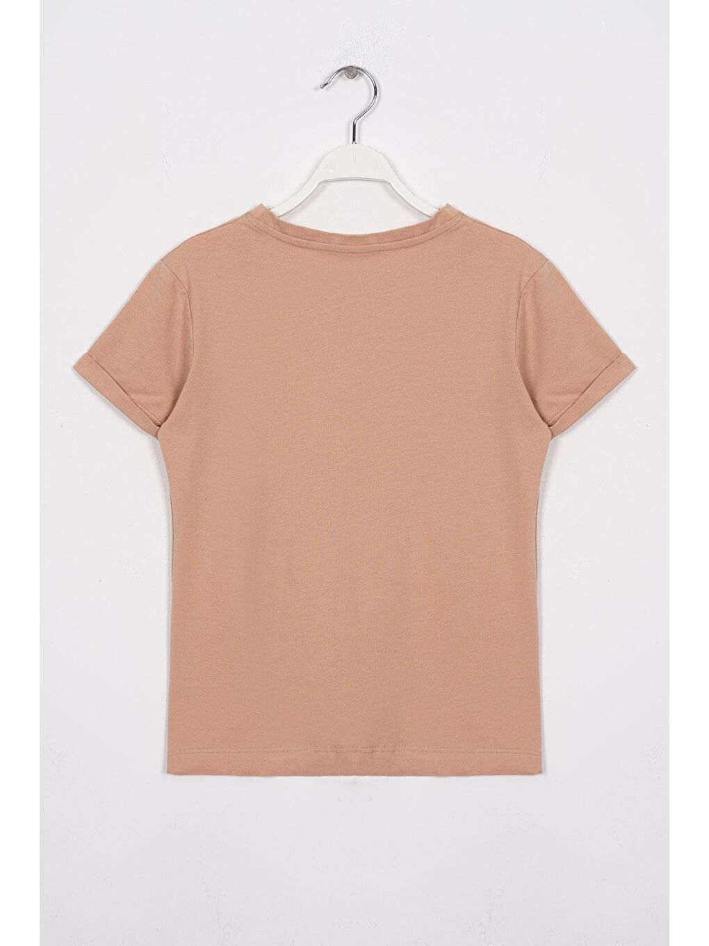 Just Be Cool Baskılı Bej Renk Kız Cocuk Tshırt-2