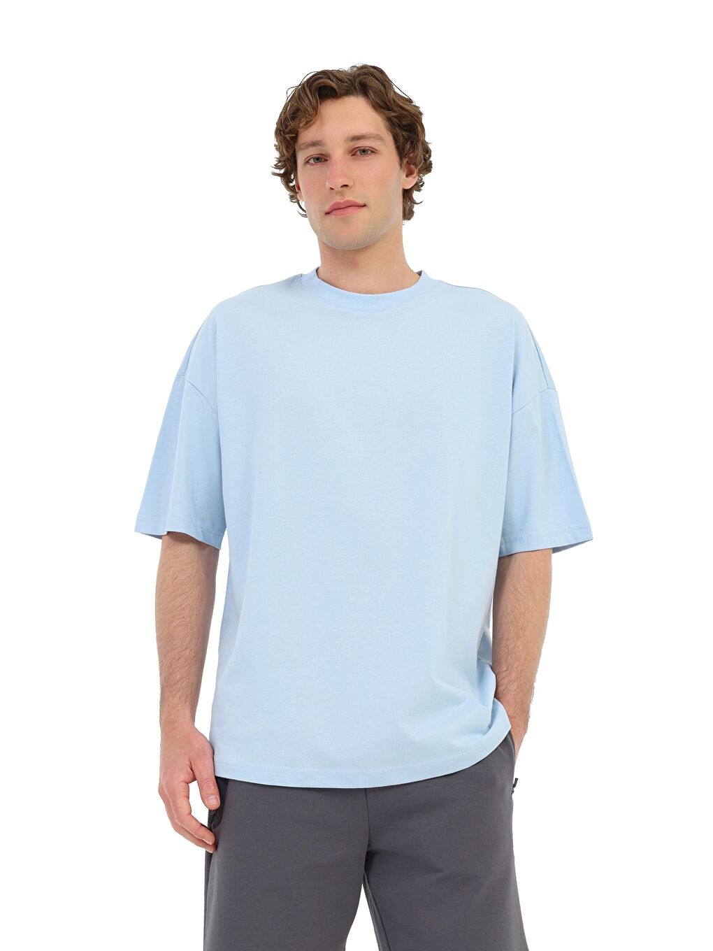 Mavi Erkek Kısa Kol T-Shirt