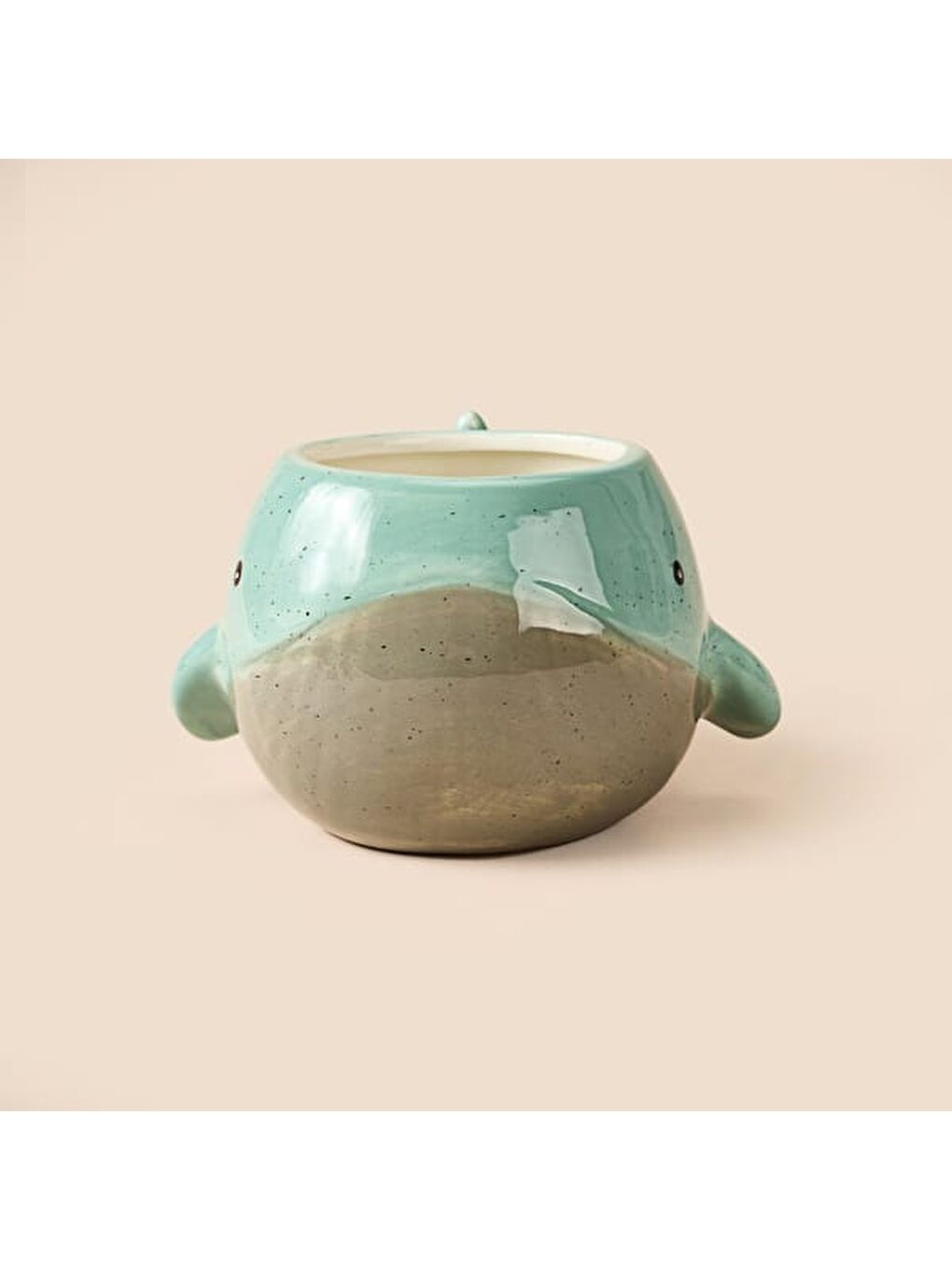 Kitchen Beyaz Balina Desenli Seramik Kupa - Renkli - 500 ml-2