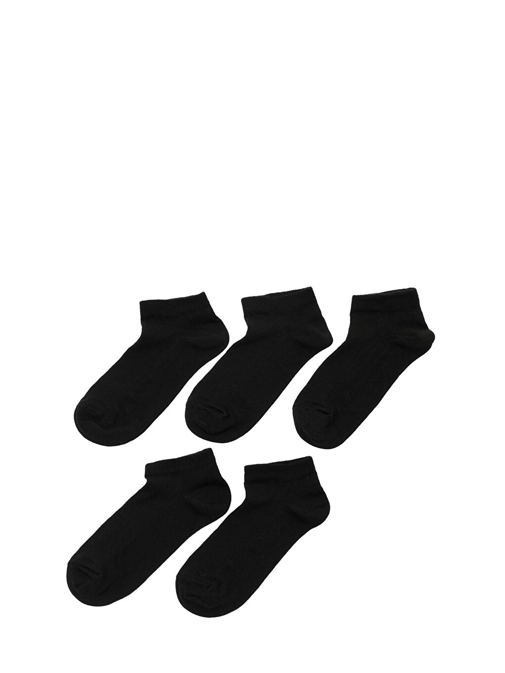 DUZ  5 LI PTK-W 5PR Siyah Kadın 5'li Patik Çorap