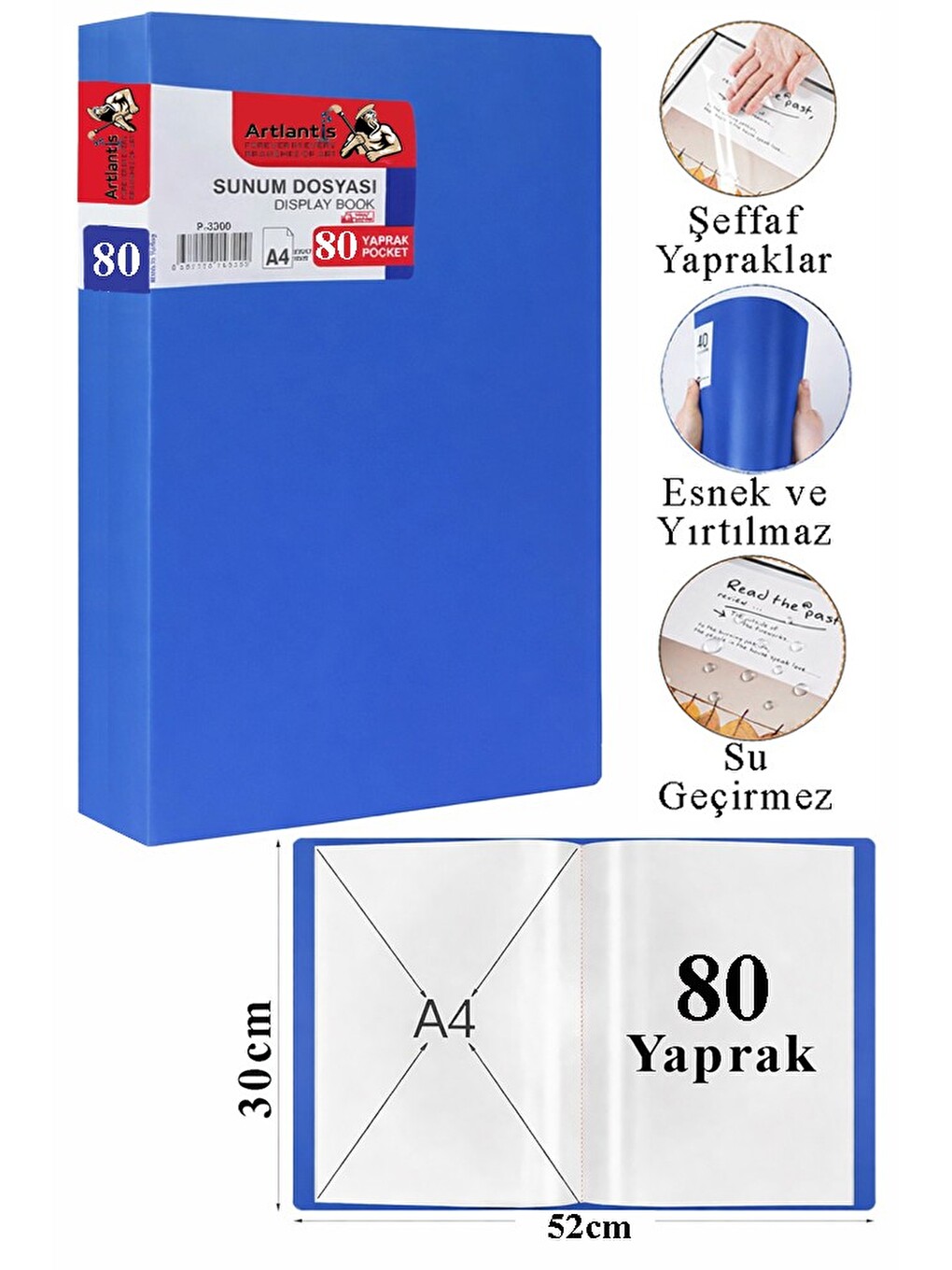 Sunum Dosyası 100 Lü 1 Paket Poşet Dosyalı Katalog Dosyası