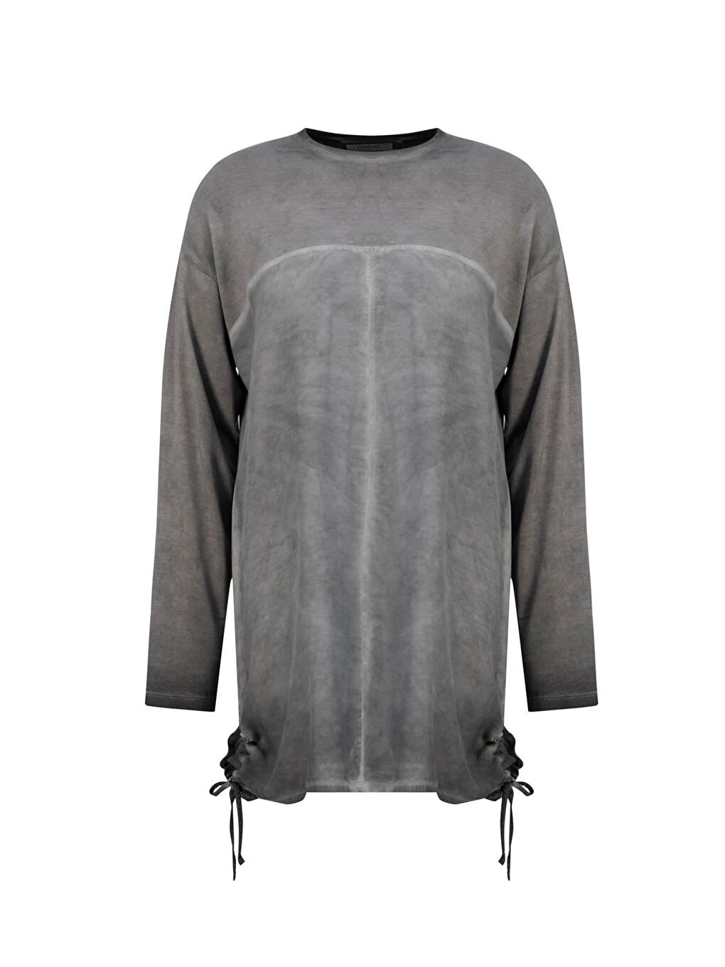 Gri Viskon Tunik 25Yd9145 Antrasit