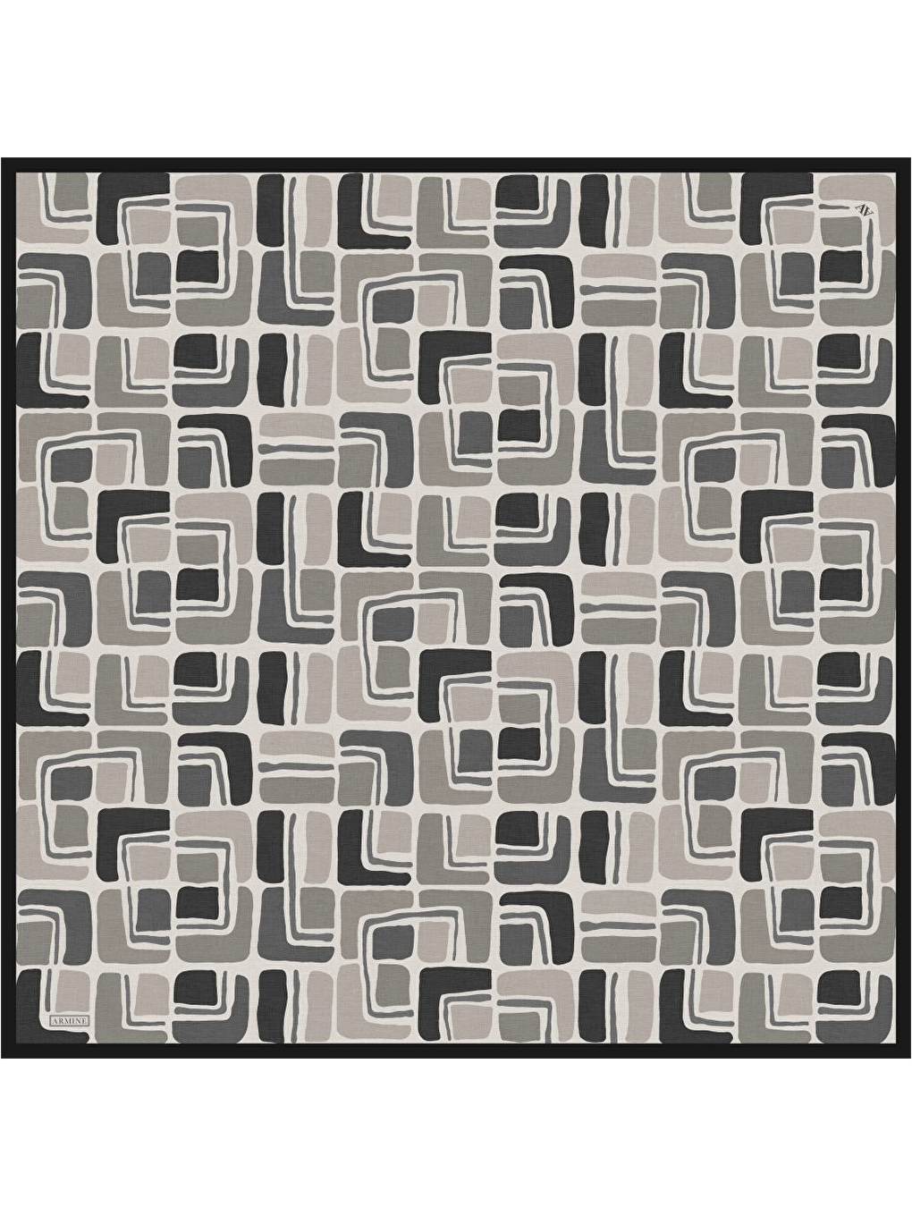 Bej Saf İpek Twill Eşarp 9504D 87-4