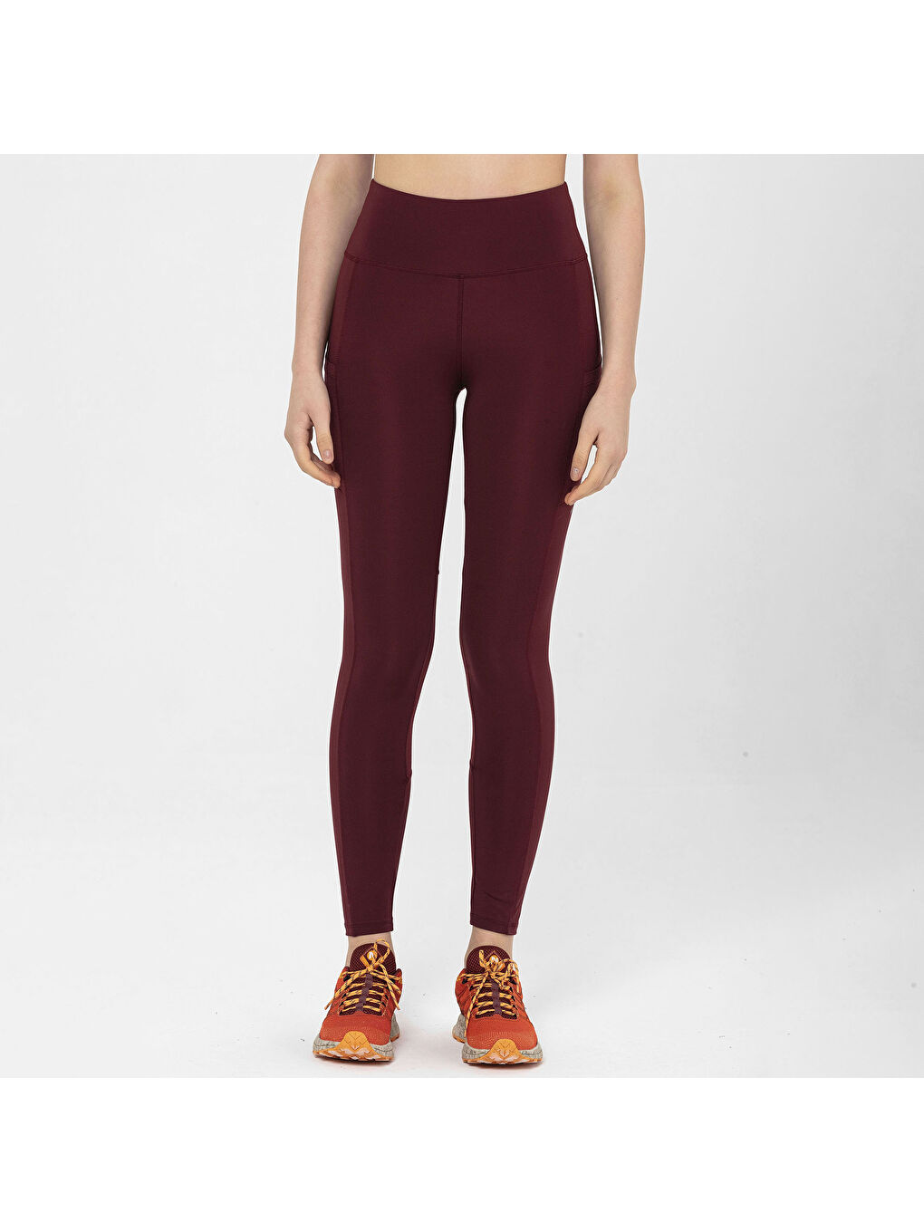 Bordo Ledge 7 Kadın Kırmızı Koşu Taytı-2