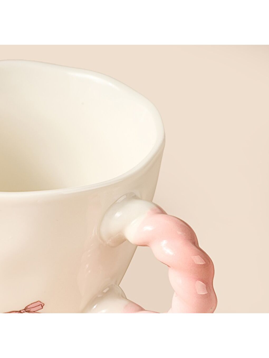 Kitchen Happy Life Seramik Kupa - Beyaz - 300 ml-4