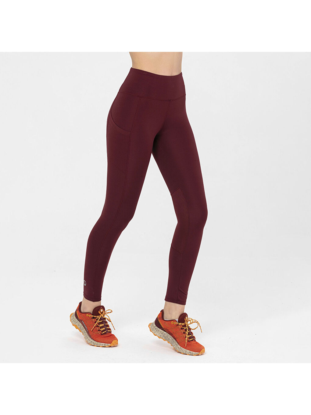 Bordo Ledge 7 Kadın Kırmızı Koşu Taytı-5