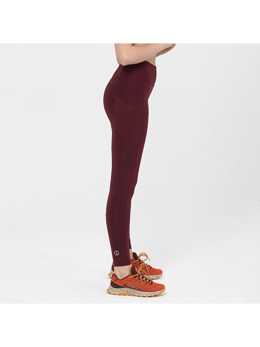 Bordo Ledge 7 Kadın Kırmızı Koşu Taytı-7